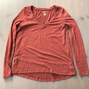 American Eagle Soft & Sexy Plush Long Sleeve V Neck Size Small